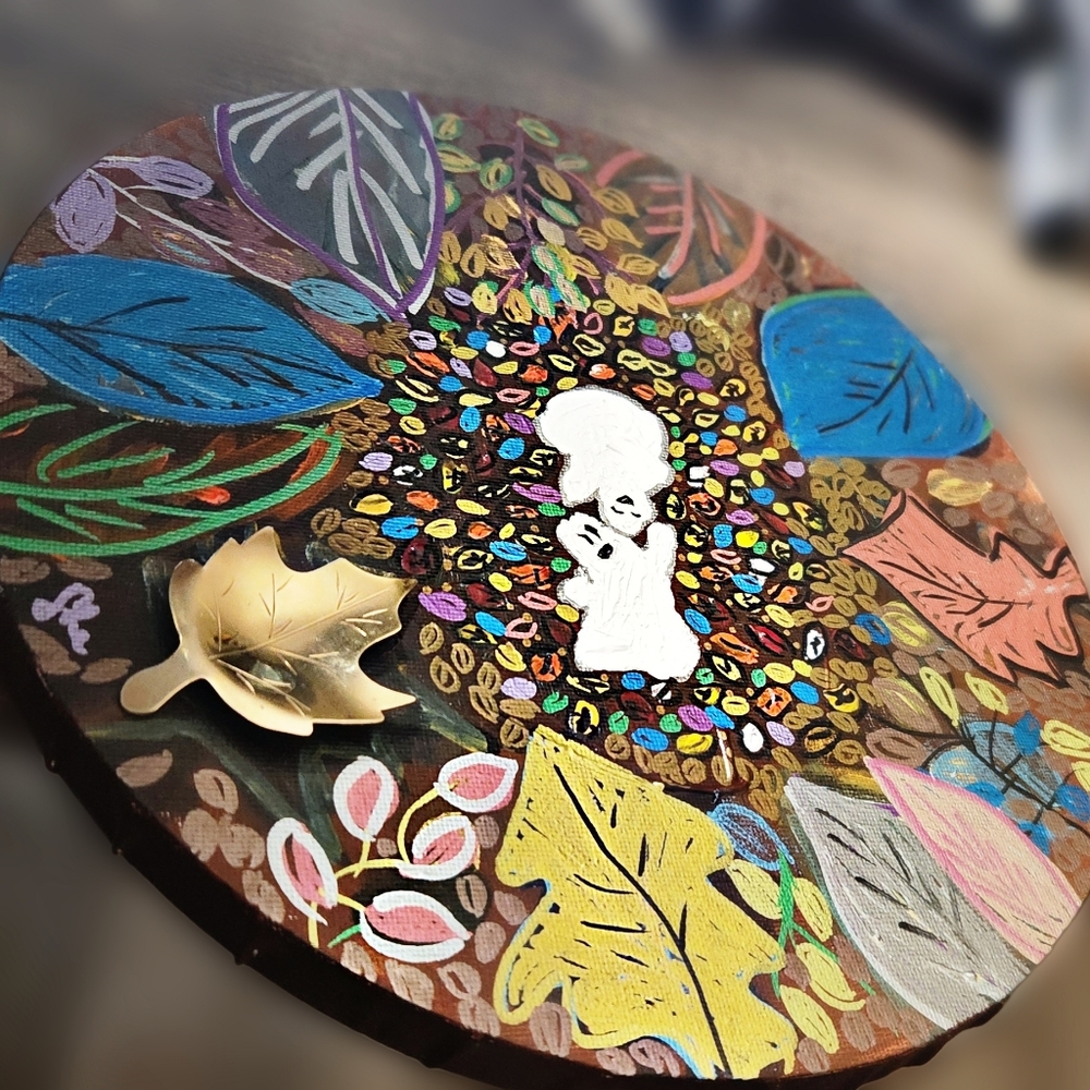 Colorful Round Art Piece for FALL